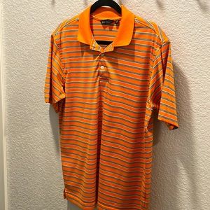 Walter Hagen essentials men’s M golf short sleeve color T-shirt orange white blk